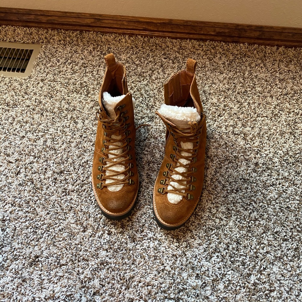 Jeffrey Campbell Brown Combat Boots